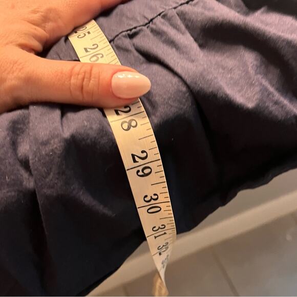 Pomander Place Navy Blue Tiered Mini Dress, size medium, EUC - Picture 9 of 9